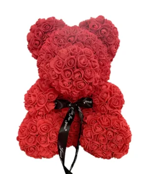ours en rose éternelle rouge