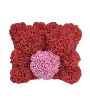Double Ourson <br/>en Rose Eternelle