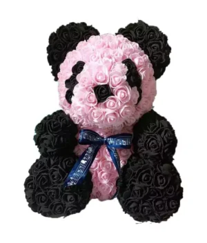 panda en rose rose